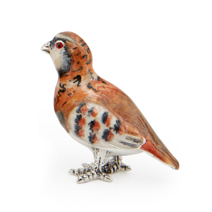 Saturno Silver & Enamelled Partridge Family