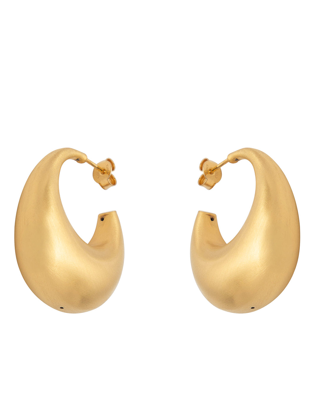 Silver Bergamo Electroformed Earrings – Gold