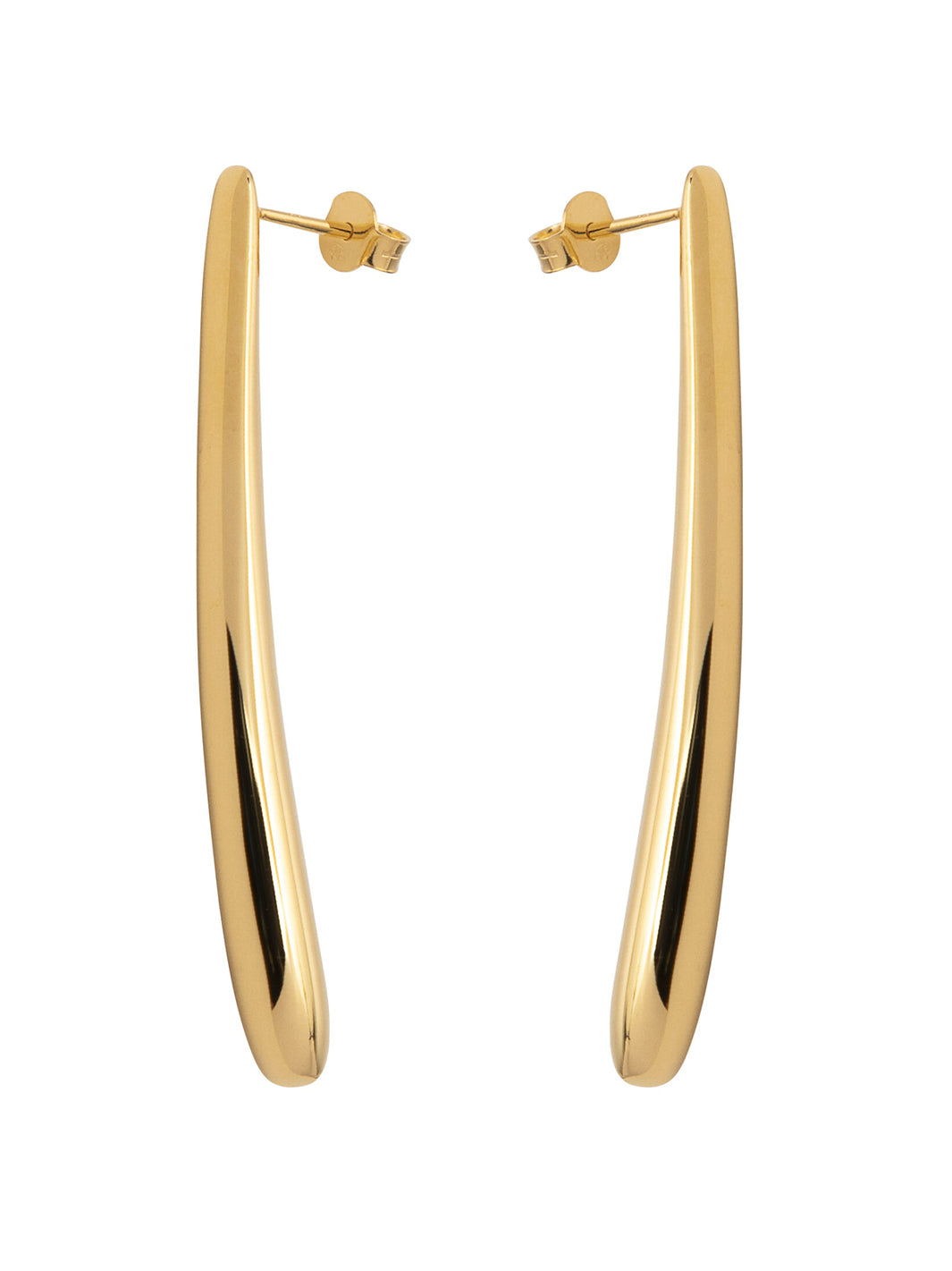 Silver Carpi Electroformed Earrings – Gold