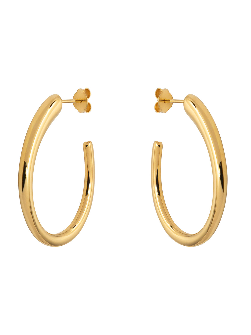 Silver Cassino Electroformed Earrings – Gold
