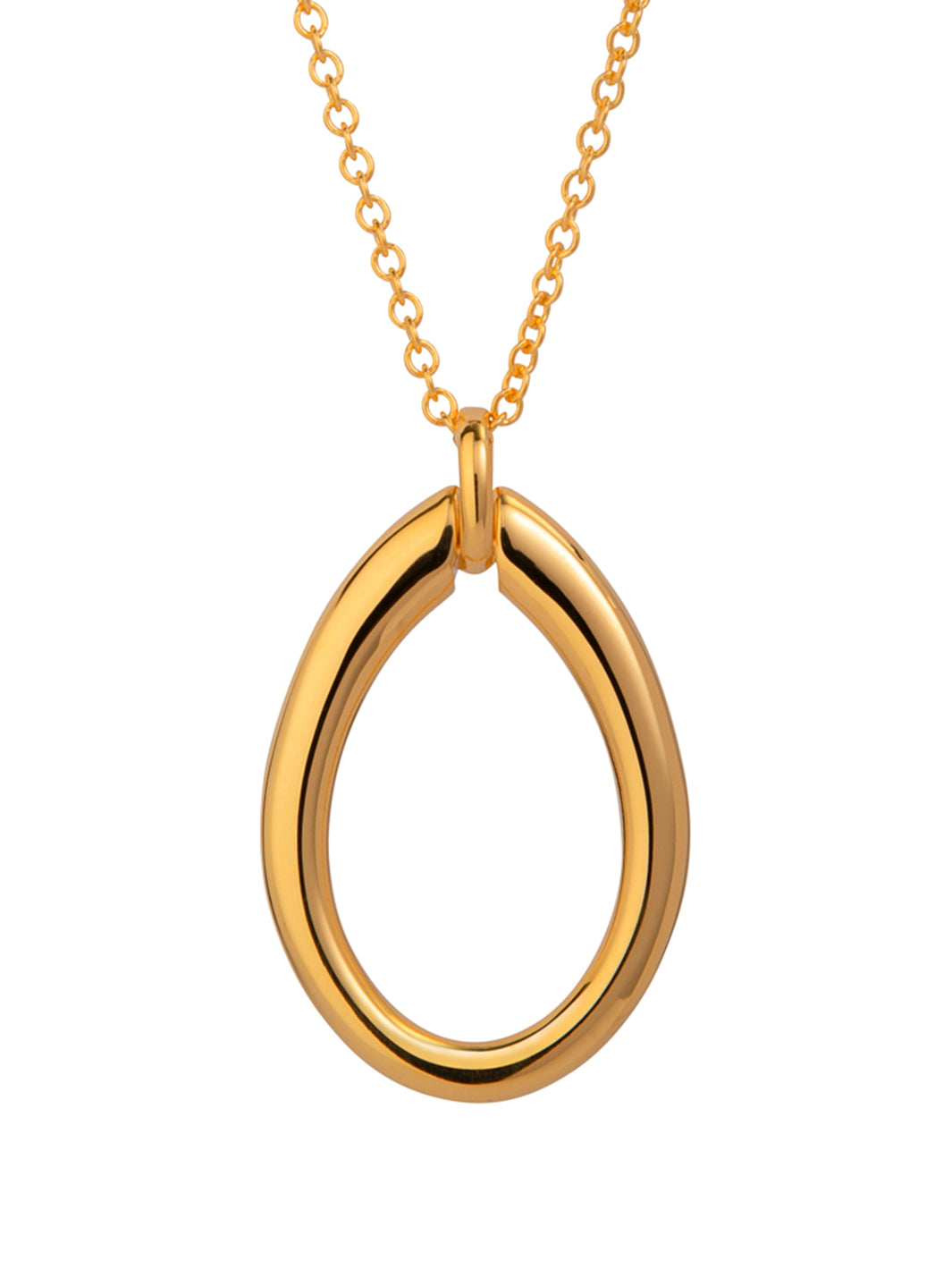 Silver Cassino Electroformed Necklace – Gold
