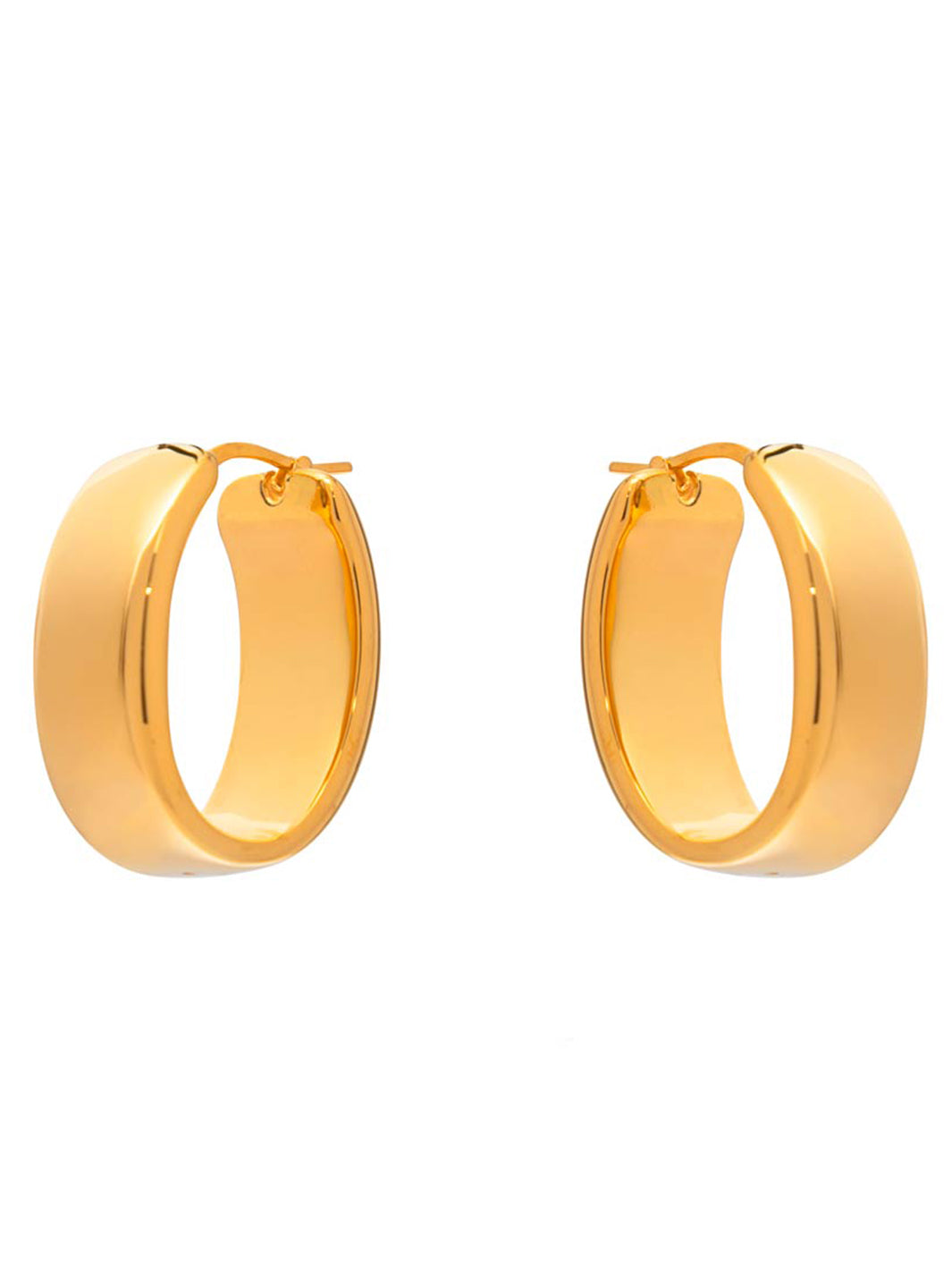 Silver Corato Electroformed Earrings – Gold