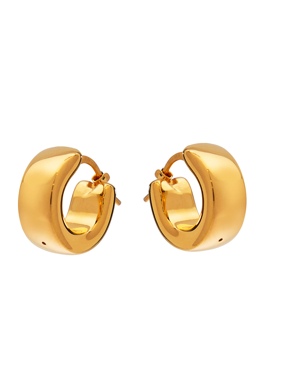 Silver Genoa Electroformed Earrings – Gold