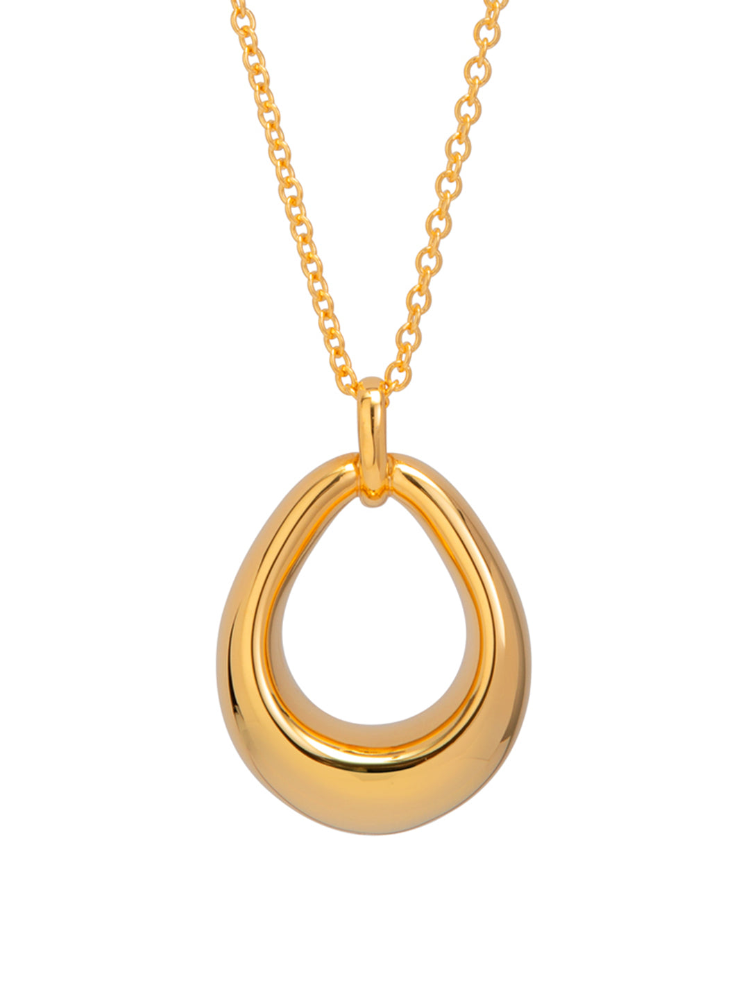 Silver Milano Electroformed Necklace – Gold