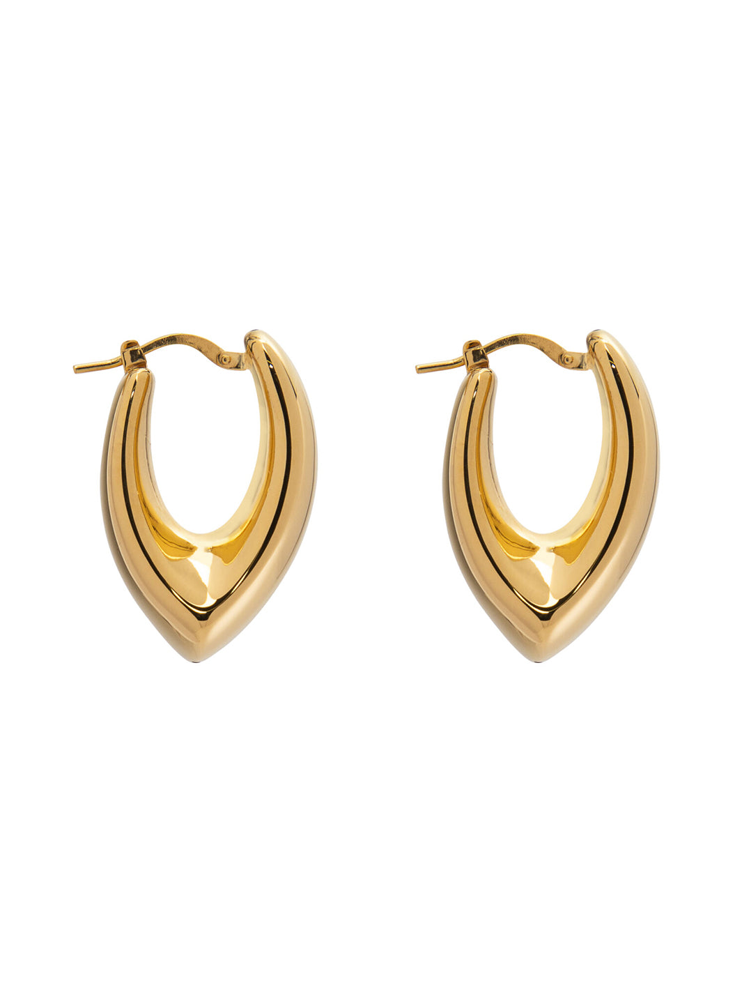 Silver Naples Electroformed Earrings – Gold