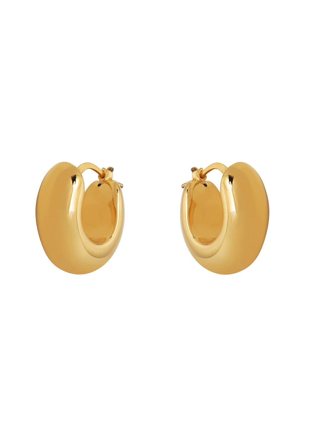 Silver Parma Electroformed Earrings – Gold