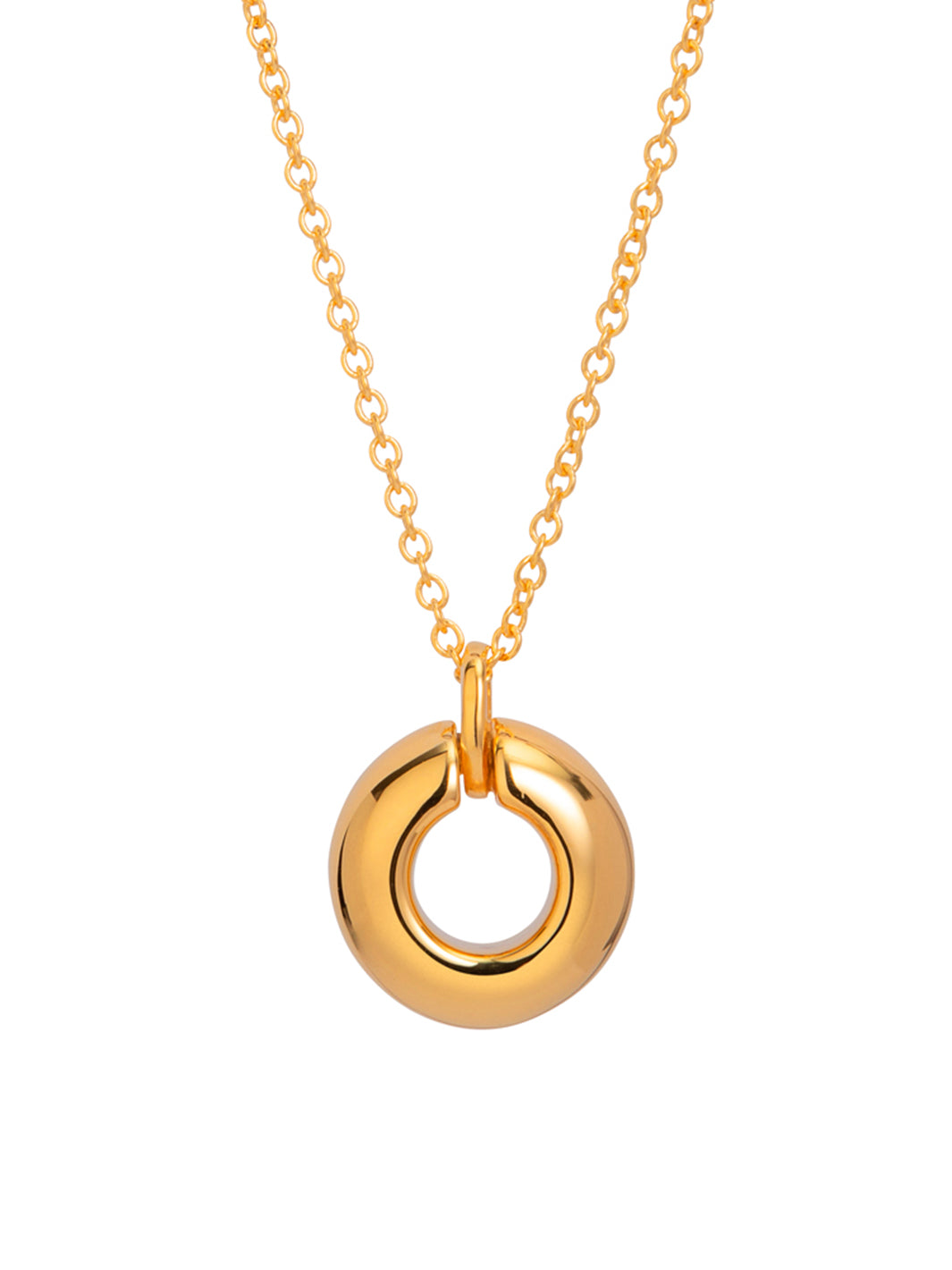 Silver Parma Electroformed Necklace – Gold