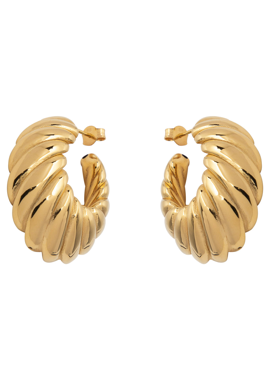 Silver Portofino Electroformed Earrings – Gold