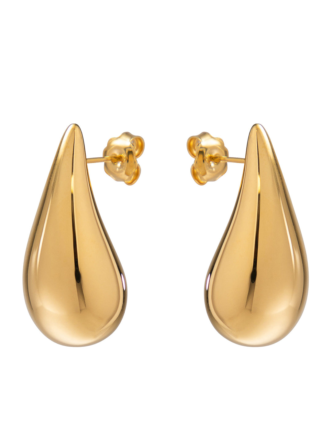 Silver Rimini Electroformed Earrings – Gold