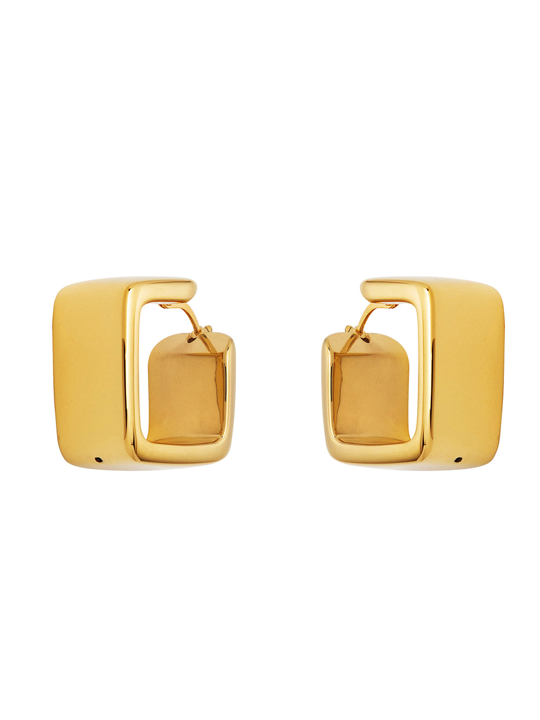 Silver Roma Electroformed Earrings – Gold