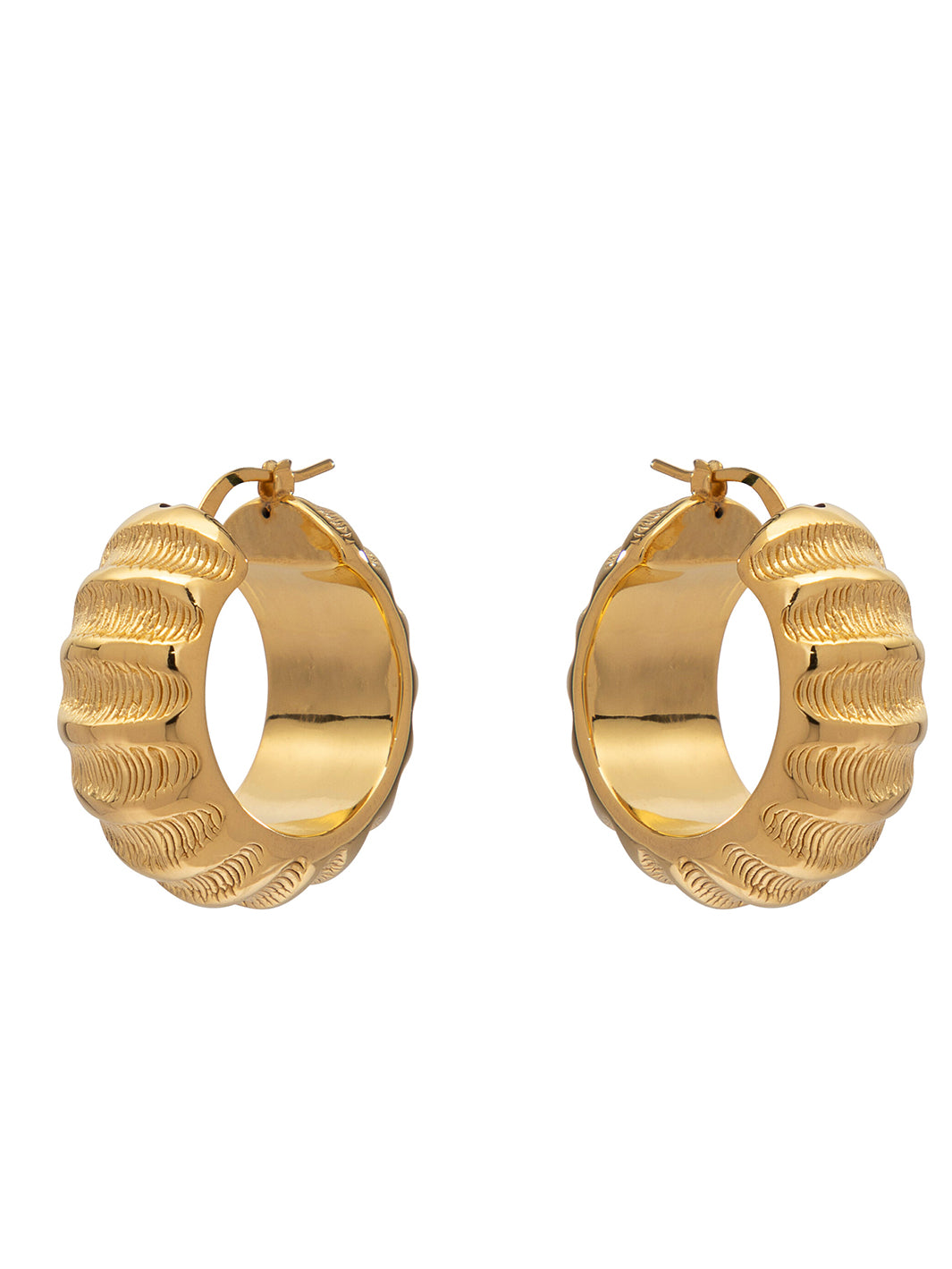 Silver San Remo Electroformed Earrings – Gold