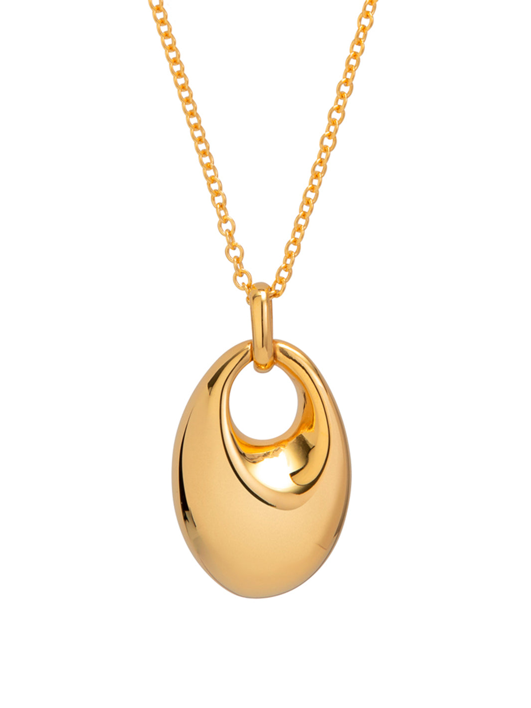 Silver Siena Electroformed Necklace – Gold