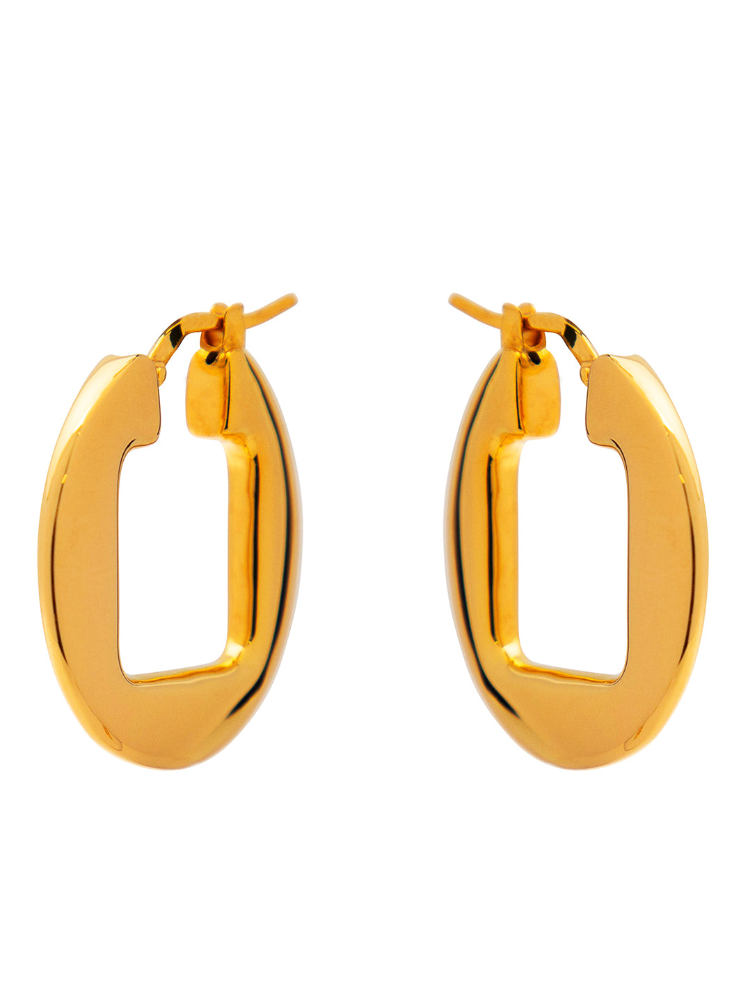 Silver Treviso Electroformed Earrings – Gold