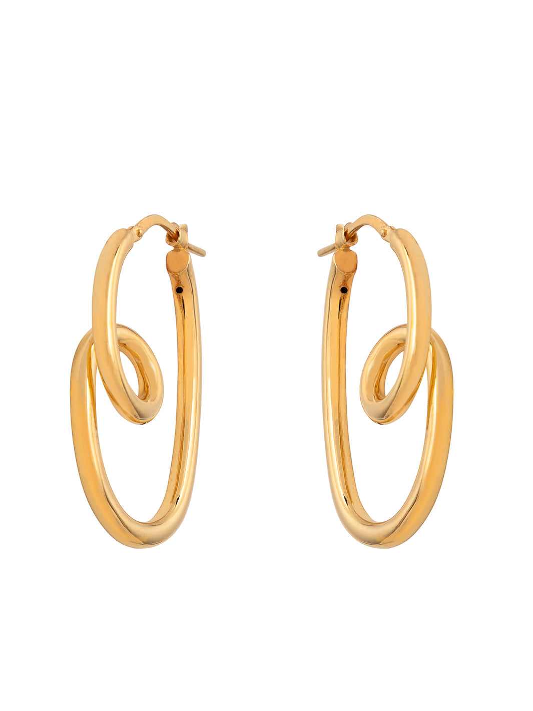 Silver Vicenza Electroformed Earrings – Gold