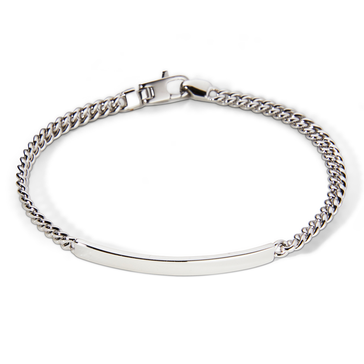 Saturno Silver Forzatina I.D. Bracelet