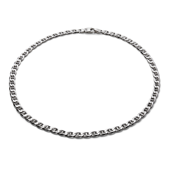 Saturno Silver Crossbar Necklace