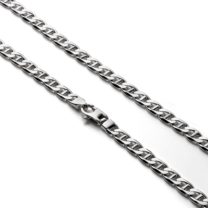 Saturno Silver Crossbar Necklace