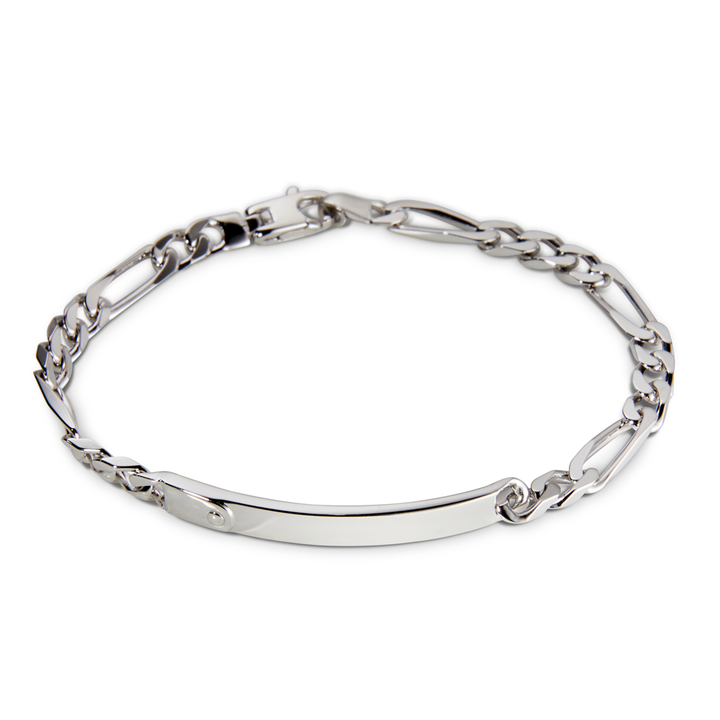 Saturno Silver Figaro I.D. Bracelet