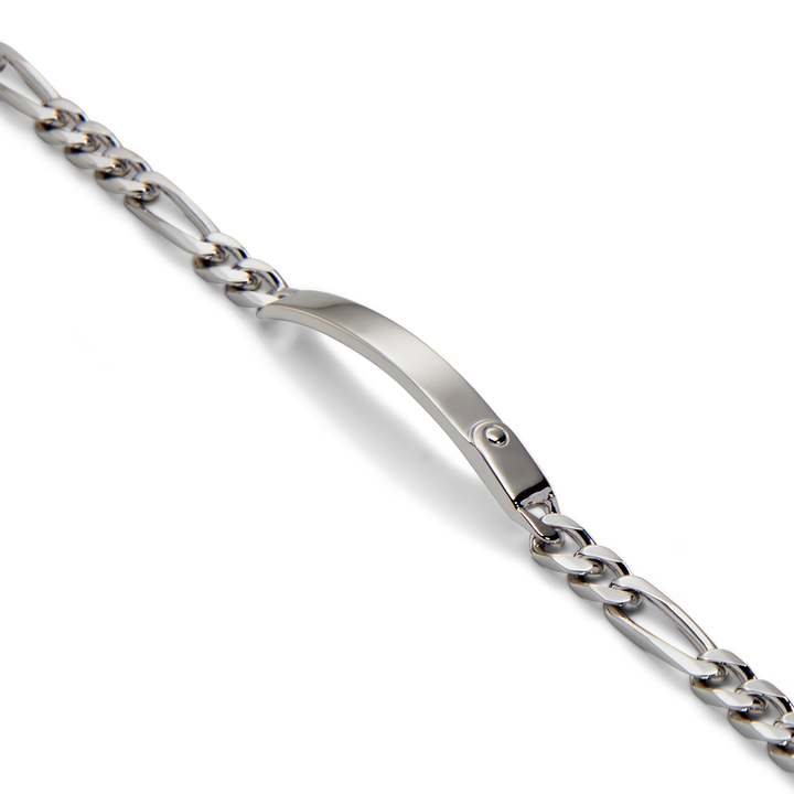 Saturno Silver Figaro I.D. Bracelet