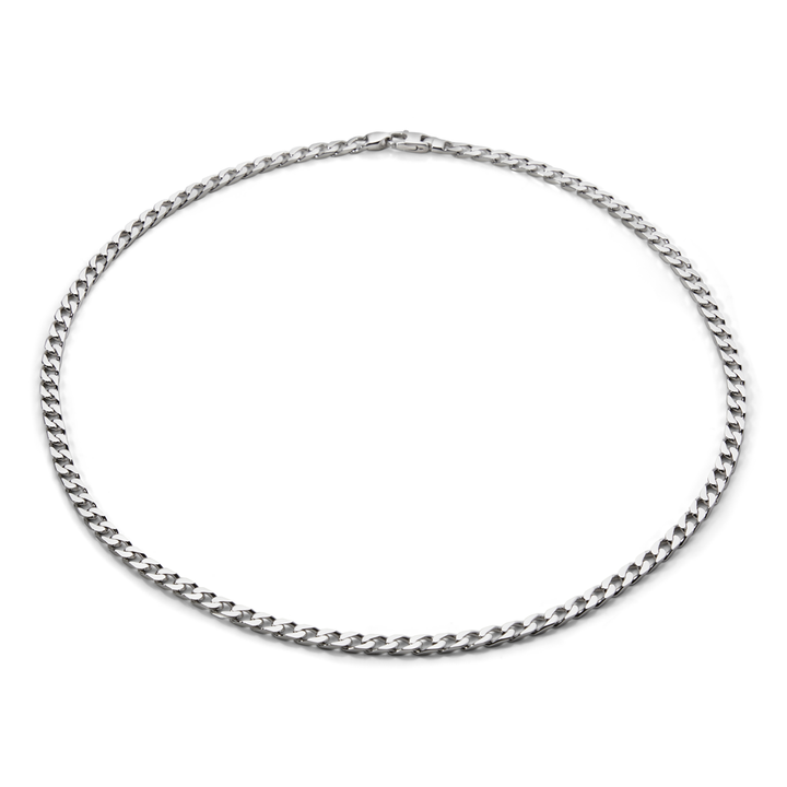 Saturno Silver Groumette Necklace