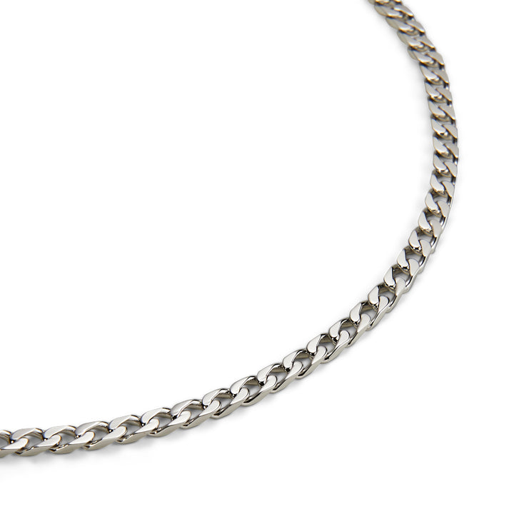 Saturno Silver Groumette Necklace