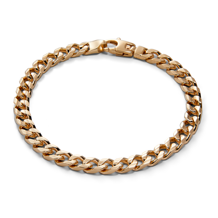 Saturno Silver Groumette Bracelet (6mm)