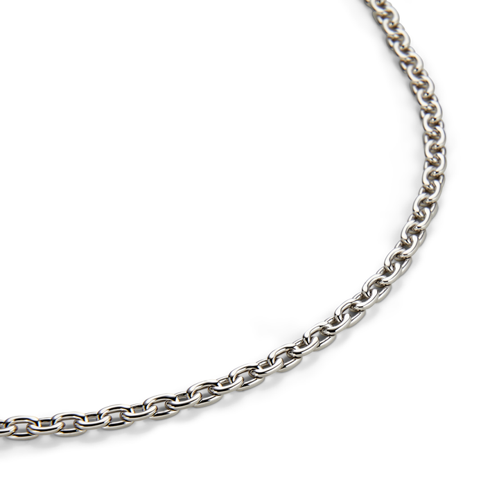 Saturno Silver Zip Chain Necklace