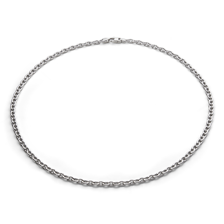 Saturno Silver Zip Chain Necklace