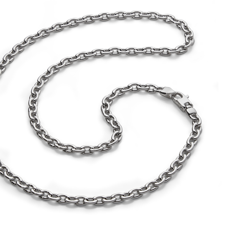 Saturno Silver Zip Chain Necklace