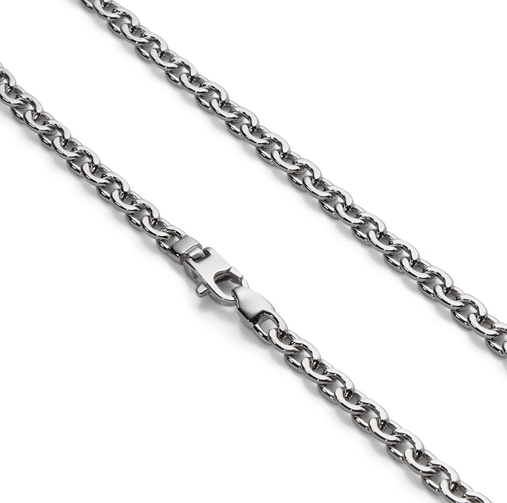Saturno Silver Zip Chain Necklace