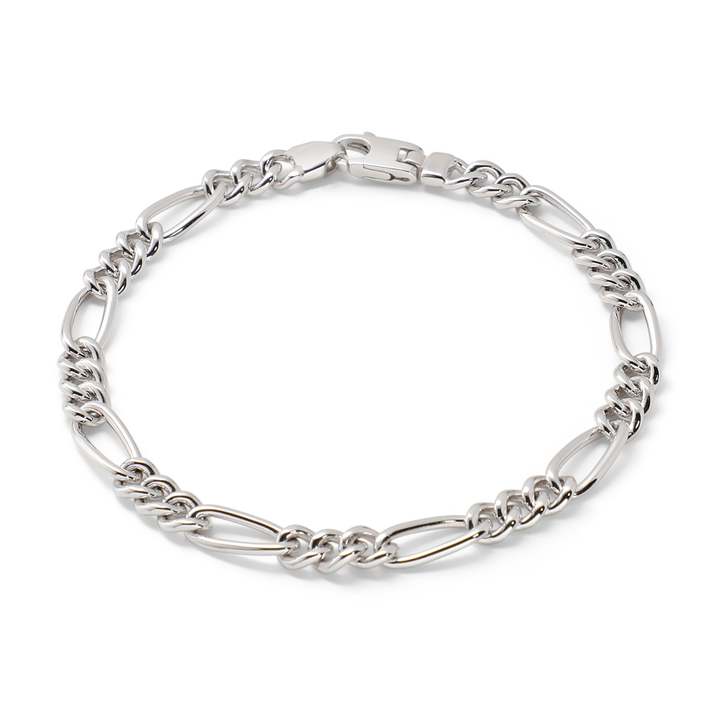 Saturno Silver Figaro Bracelet