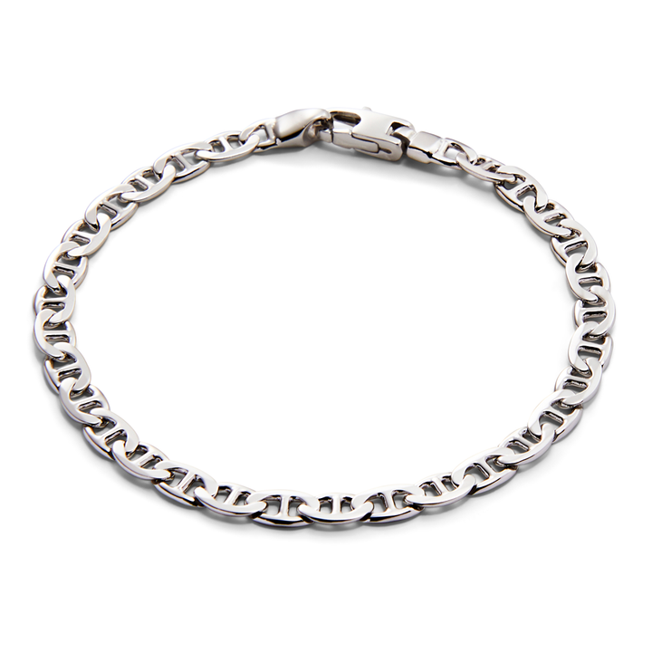 Saturno Silver Zip Crossbar Bracelet