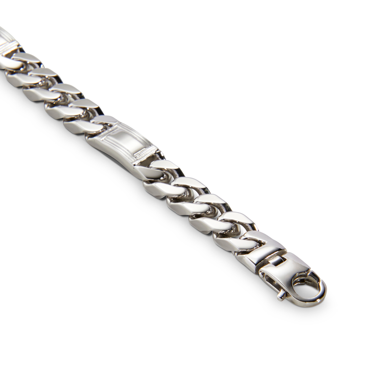 Saturno Silver Groumette Chain Bracelet