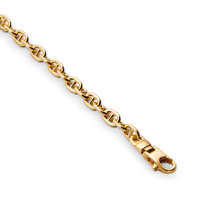 Saturno Silver Rolo Chain X-Bar Bracelet
