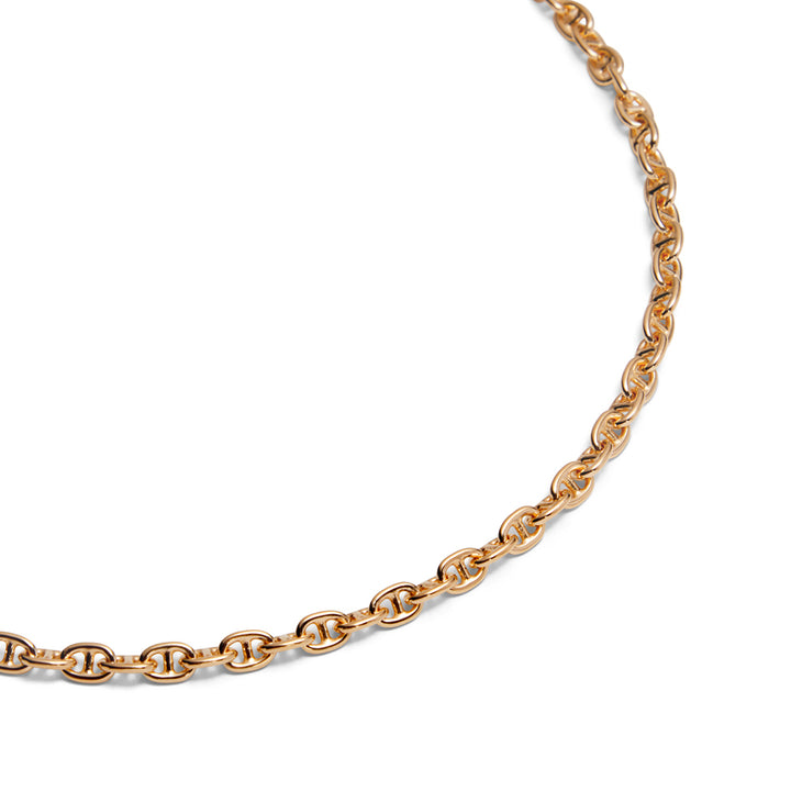 Saturno Silver Rolo X-Bar Necklace