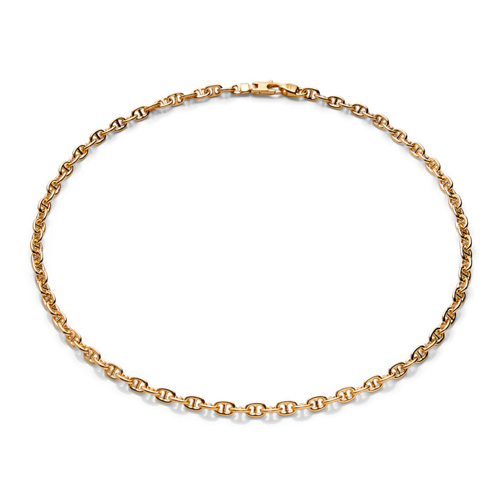 Saturno Silver Rolo X-Bar Necklace