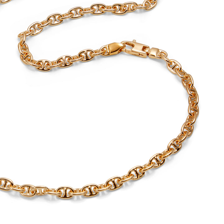 Saturno Silver Rolo X-Bar Necklace