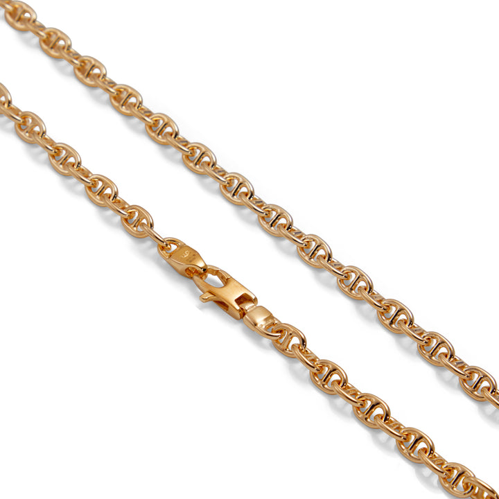 Saturno Silver Rolo X-Bar Necklace