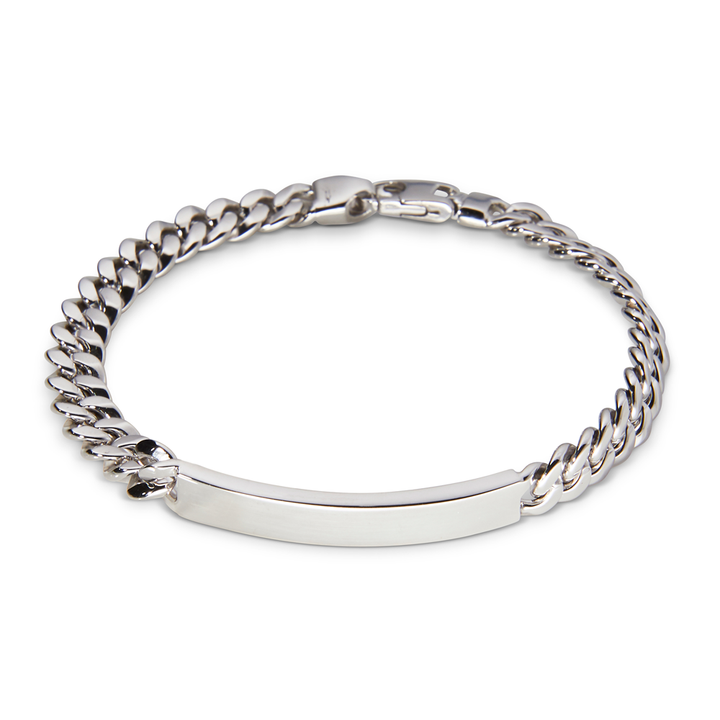 Saturno Silver Seagull Wings I.D. Bracelet