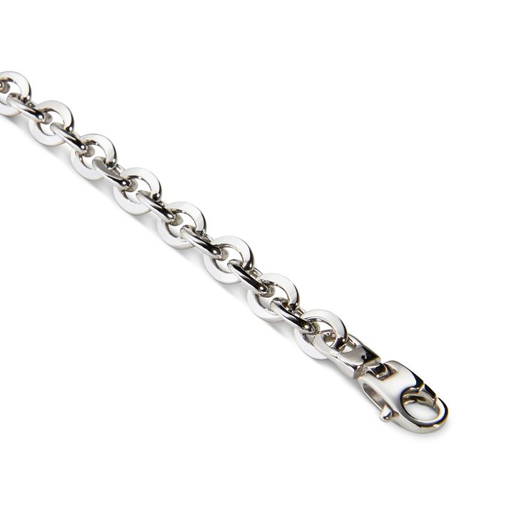 Saturno Silver Rolo Chain Bracelet