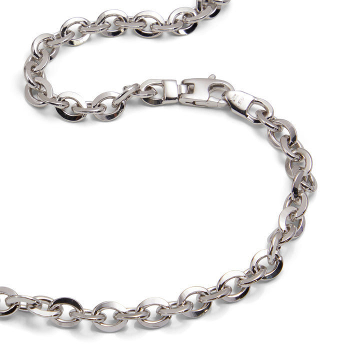 Saturno Silver Rolo Necklace