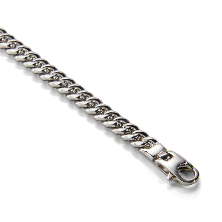 Saturno Silver Cuban Bracelet