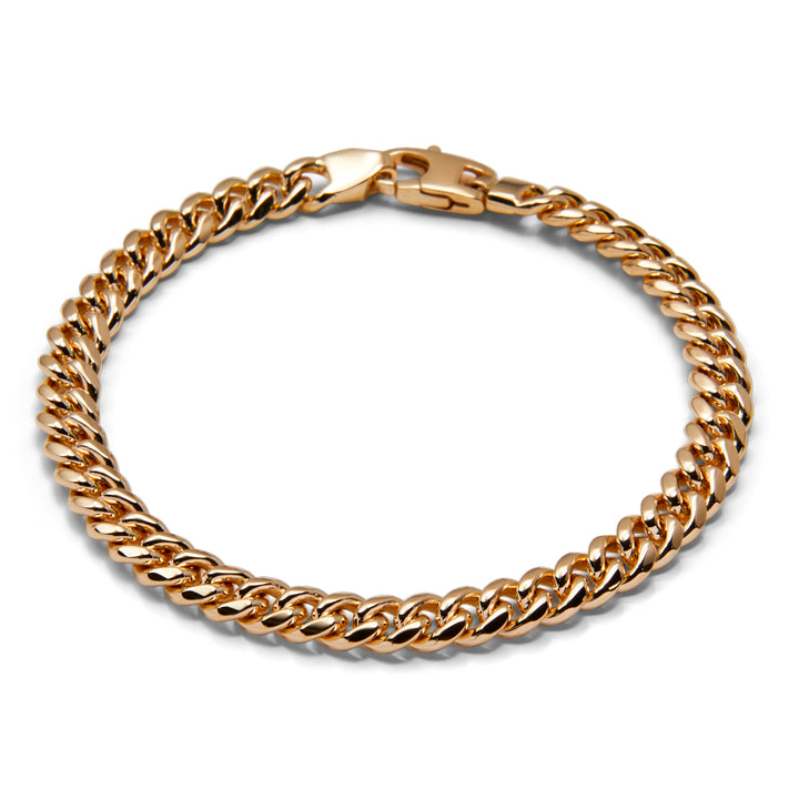 Saturno Silver Cuban Bracelet