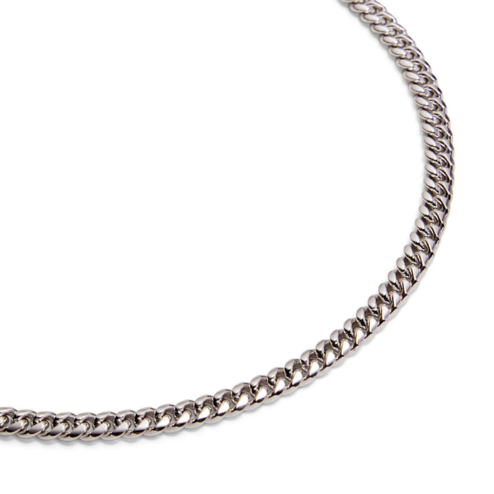 Saturno Silver Cuban Necklace