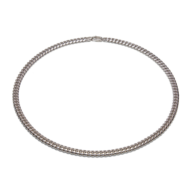 Saturno Silver Cuban Necklace
