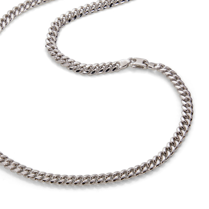 Saturno Silver Cuban Necklace