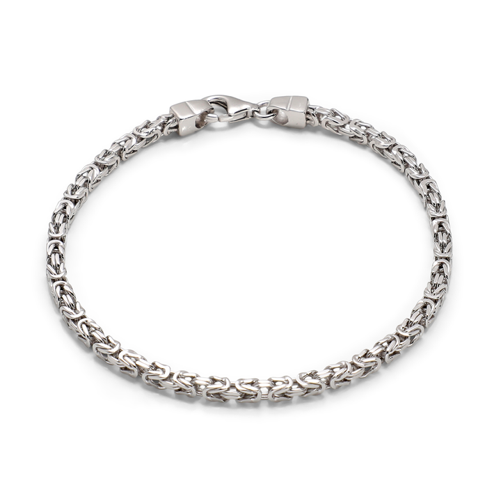 Saturno Silver Byzantine Bracelet