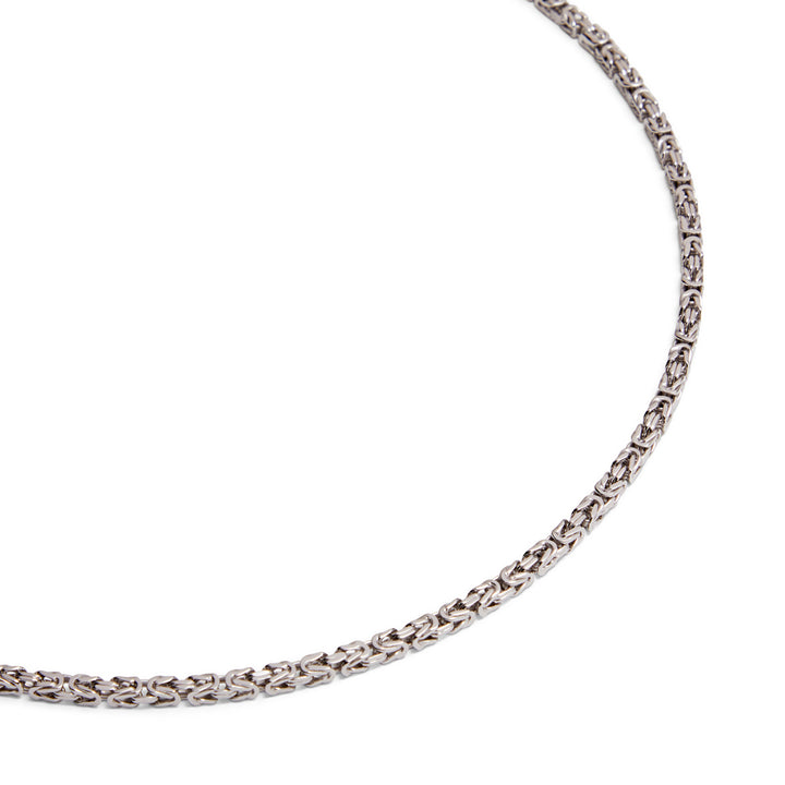 Saturno Silver Byzantine Necklace