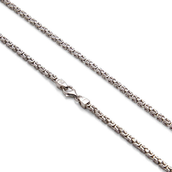 Saturno Silver Byzantine Necklace