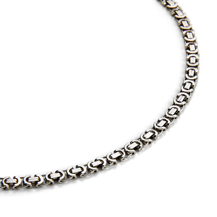 Saturno Silver Etruscan Necklace (5mm)